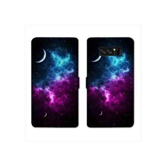 RV Housse cuir portefeuille Samsung Galaxy S10 Espace Univers Galaxie