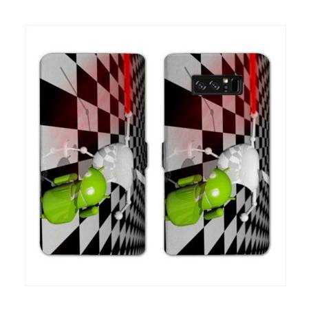 RV Housse cuir portefeuille Samsung Galaxy S10 apple vs android