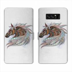 RV Housse cuir portefeuille Samsung Galaxy S10 Animaux Ethniques