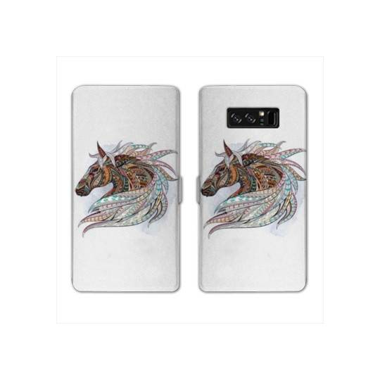 RV Housse cuir portefeuille Samsung Galaxy S10 Animaux Ethniques