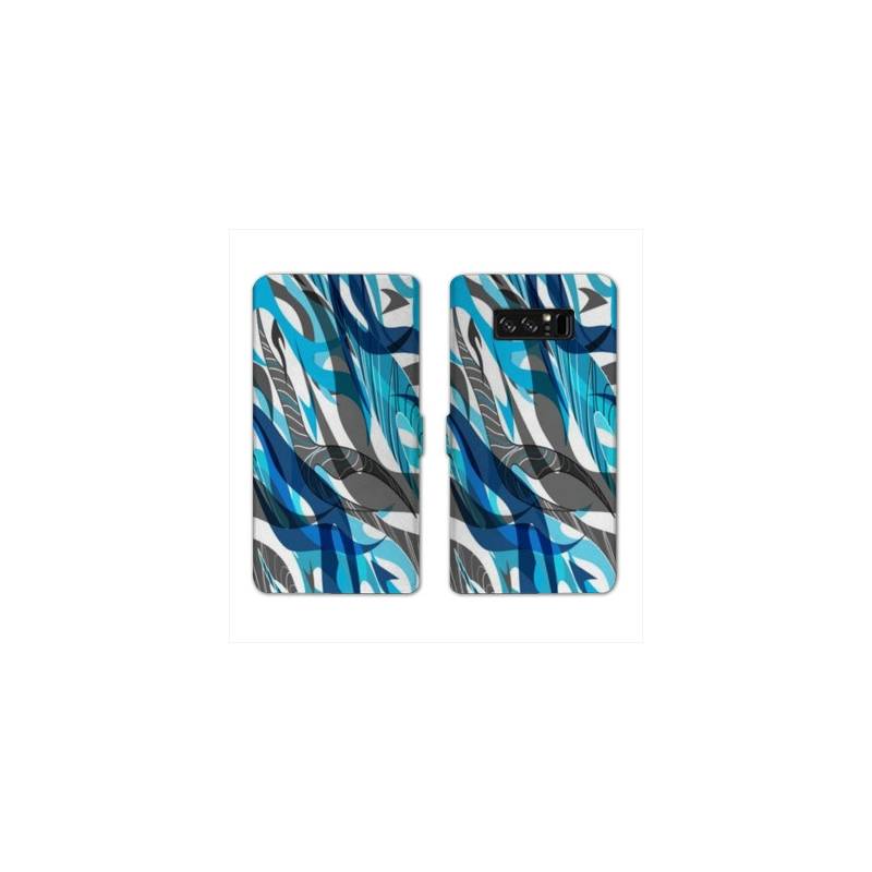 RV Housse cuir portefeuille Samsung Galaxy S10 Etnic abstrait