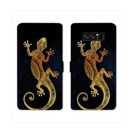 RV Housse cuir portefeuille Samsung Galaxy S10 Animaux Maori
