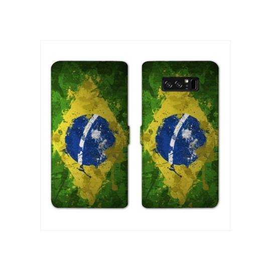 RV Housse cuir portefeuille Samsung Galaxy S10 PLUS Bresil