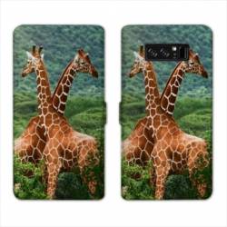 RV Housse cuir portefeuille Samsung Galaxy S10 PLUS savane