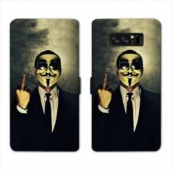 RV Housse cuir portefeuille Samsung Galaxy S10 PLUS Anonymous