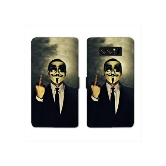 RV Housse cuir portefeuille Samsung Galaxy S10 PLUS Anonymous