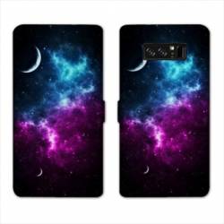 RV Housse cuir portefeuille Samsung Galaxy S10 PLUS Espace Univers Galaxie