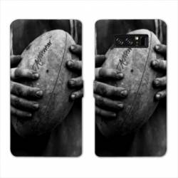 RV Housse cuir portefeuille Samsung Galaxy S10 PLUS Rugby