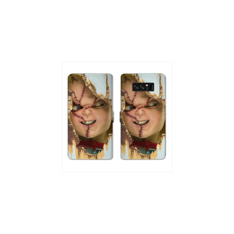 RV Housse cuir portefeuille Samsung Galaxy S10 PLUS Horreur