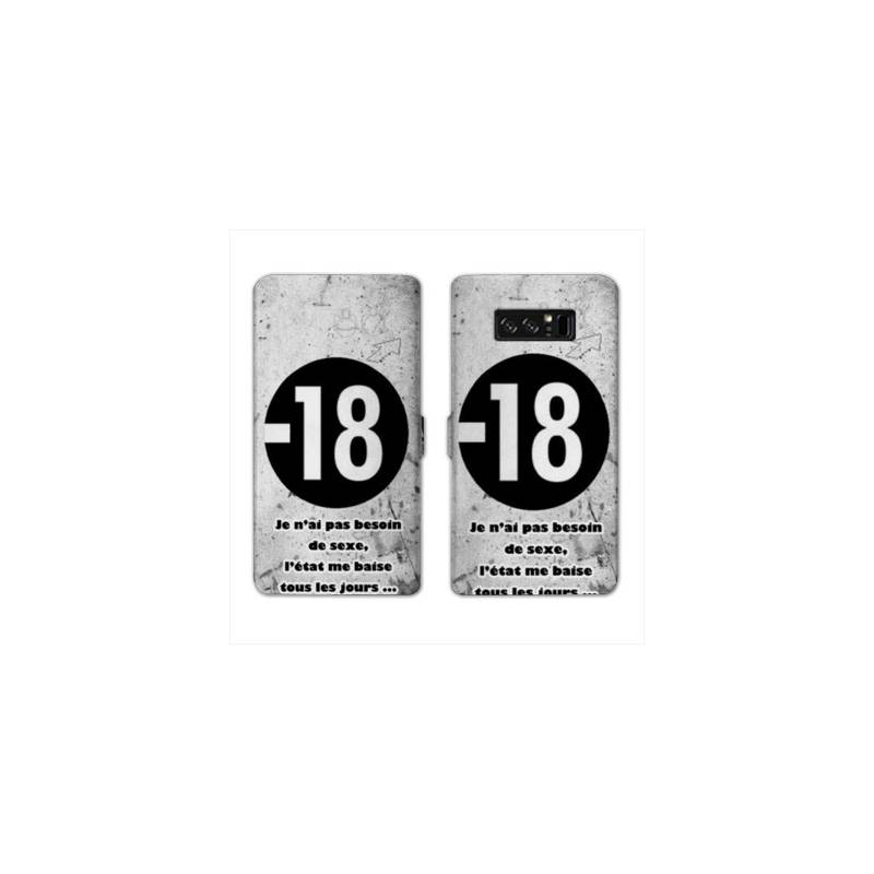 RV Housse cuir portefeuille Samsung Galaxy S10 PLUS Humour