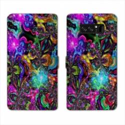 RV Housse cuir portefeuille Samsung Galaxy S10 PLUS Psychedelic
