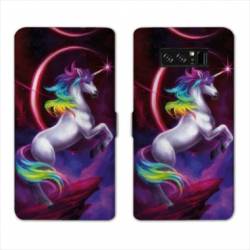 RV Housse cuir portefeuille Samsung Galaxy S10 PLUS Licorne