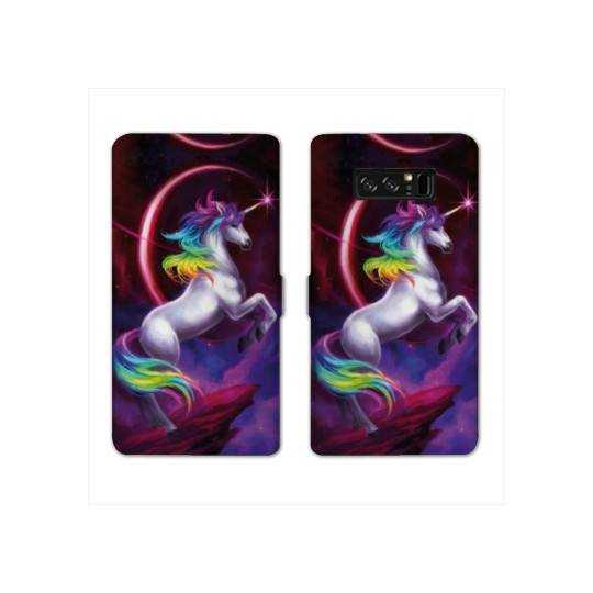 RV Housse cuir portefeuille Samsung Galaxy S10 PLUS Licorne