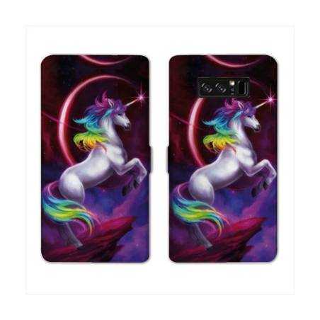 RV Housse cuir portefeuille Samsung Galaxy S10 PLUS Licorne