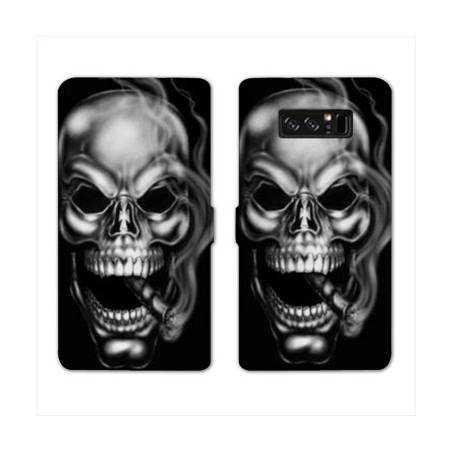 RV Housse cuir portefeuille Samsung Galaxy S10 LITE tete de mort