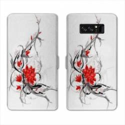 RV Housse cuir portefeuille Samsung Galaxy S10 LITE fleurs