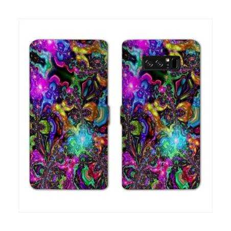 RV Housse cuir portefeuille Samsung Galaxy S10 LITE Psychedelic
