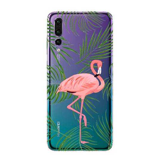 Coque transparente Huawei P30 Pro Flamant Rose
