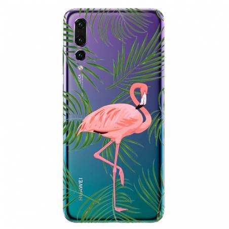 Coque transparente Huawei P30 Pro Flamant Rose