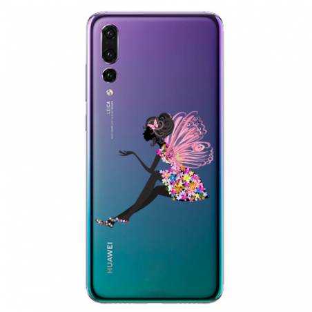 Coque transparente Huawei P30 Pro magique fee fleurie