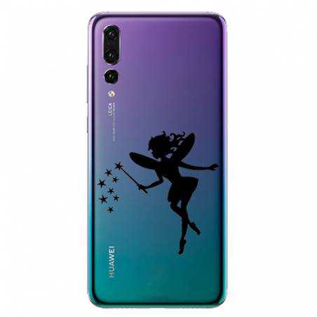Coque transparente Huawei P30 Pro magique fee noir
