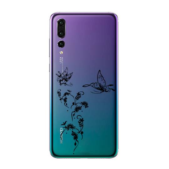 Coque transparente Huawei P30 Pro feminine envol fleur