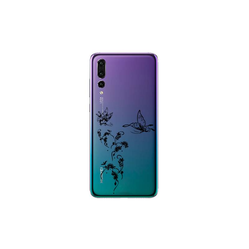 Coque transparente Huawei P30 Pro feminine envol fleur