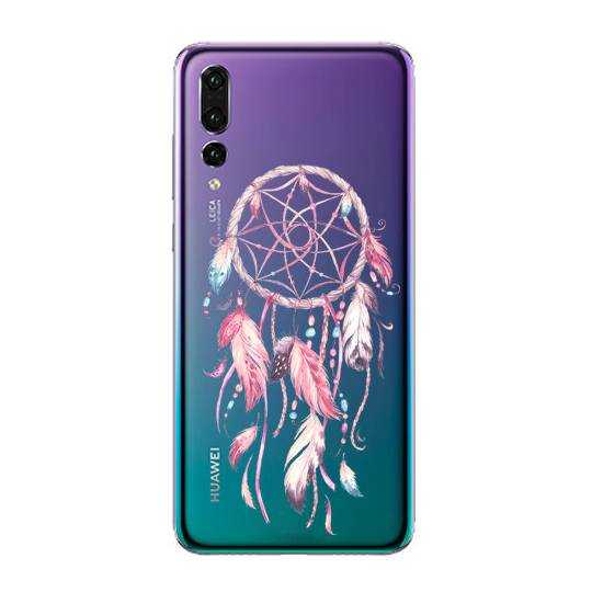 Coque transparente Huawei P30 Pro feminine attrape reve rose
