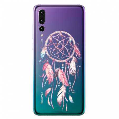 Coque transparente Huawei P30 Pro feminine attrape reve rose