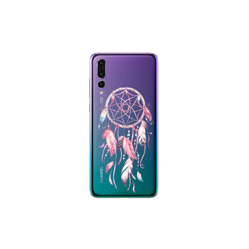 Coque transparente Huawei P30 Pro feminine attrape reve rose