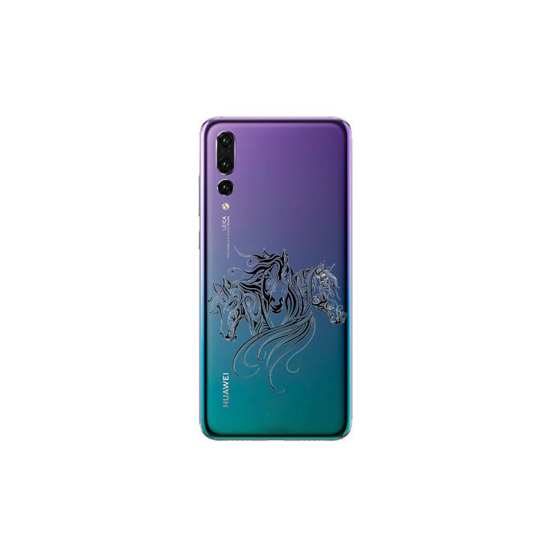 Coque transparente Huawei P30 Pro chevaux