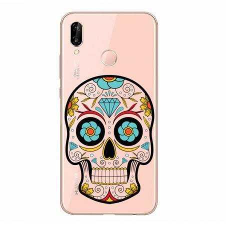 Coque transparente Huawei P30 Lite tete mort