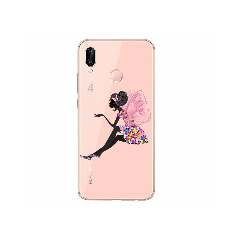 Coque transparente Huawei P30 Lite magique fee fleurie