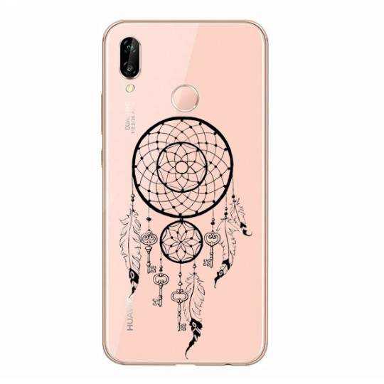 Coque transparente Huawei P30 Lite feminine attrape reve cle