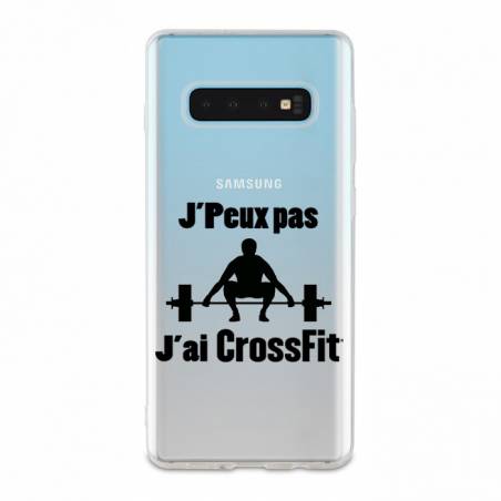Coque transparente Samsung Galaxy S10e jpeux pas jai crossfit