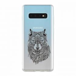 Coque transparente Samsung Galaxy S10e loup