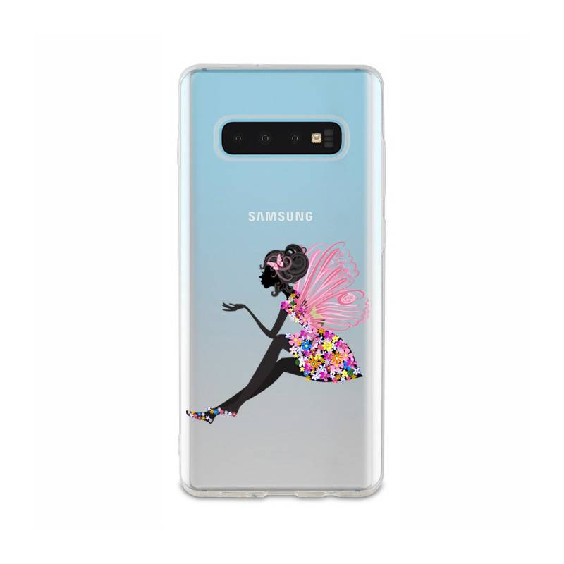 Coque transparente Samsung Galaxy S10 magique fee fleurie