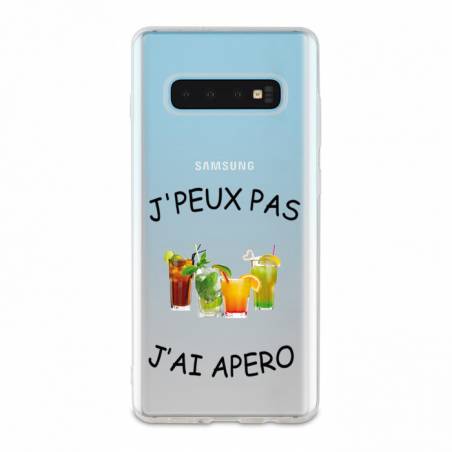 Coque transparente Samsung Galaxy S10 Plus jpeux pas jai apero