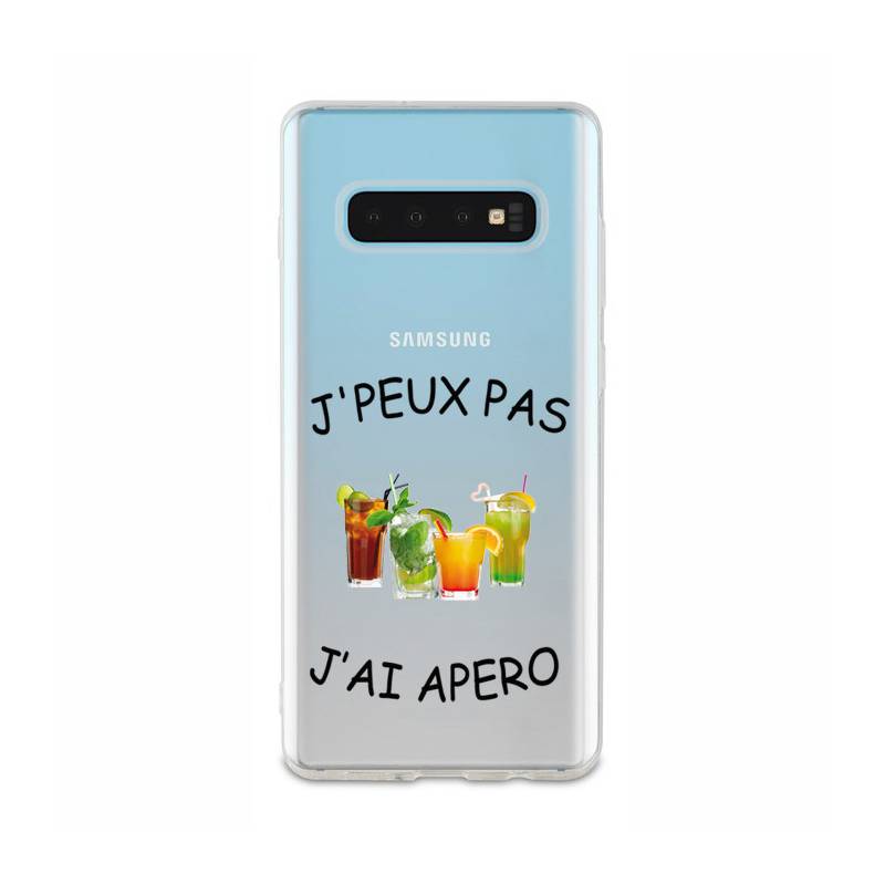 Coque transparente Samsung Galaxy S10 Plus jpeux pas jai apero