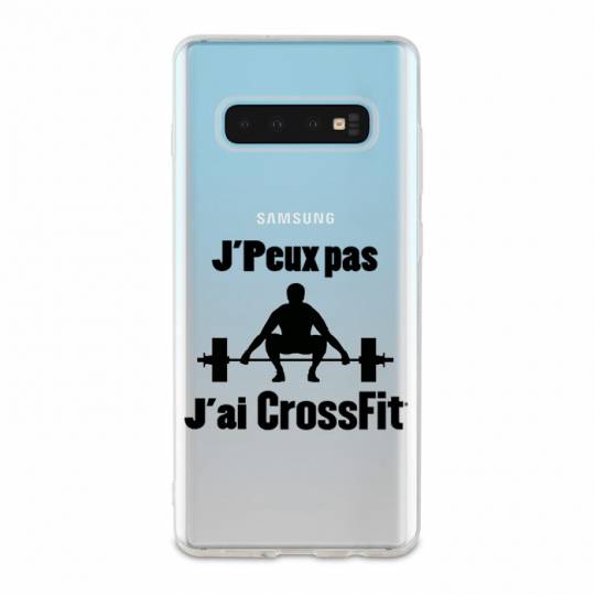 Coque transparente Samsung Galaxy S10 Plus jpeux pas jai crossfit