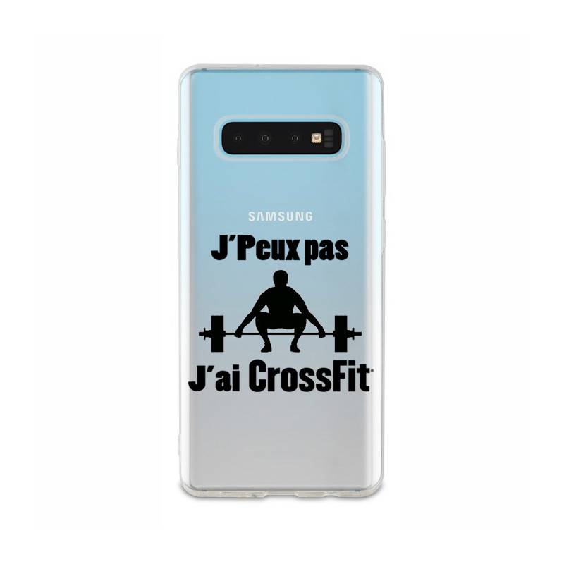 Coque transparente Samsung Galaxy S10 Plus jpeux pas jai crossfit