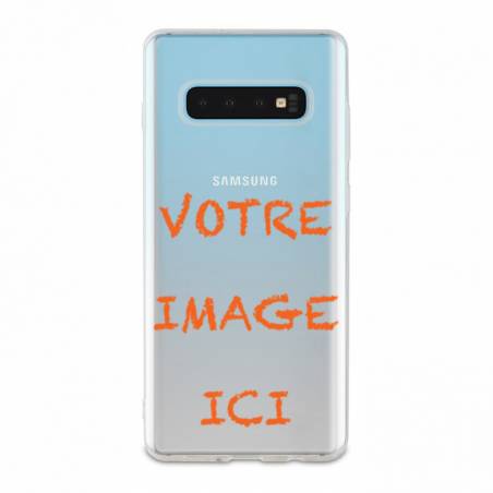 Coque transparente Samsung Galaxy S10 personnalisee
