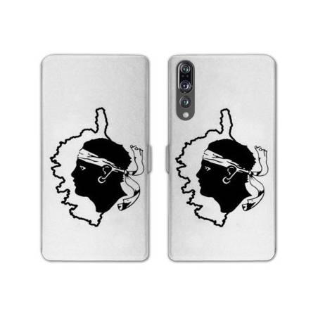 RV Housse cuir portefeuille Huawei P30 PRO Corse