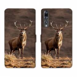 RV Housse cuir portefeuille Huawei P30 PRO chasse peche