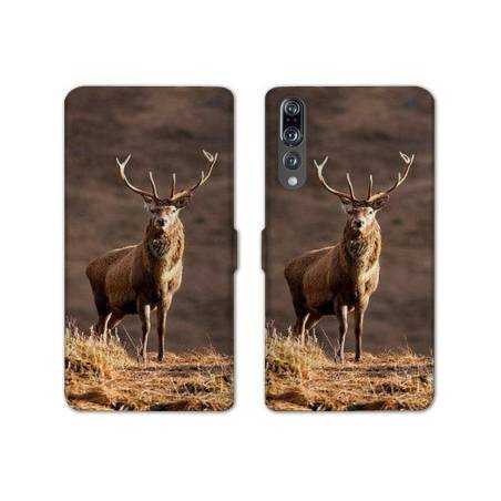 RV Housse cuir portefeuille Huawei P30 PRO chasse peche