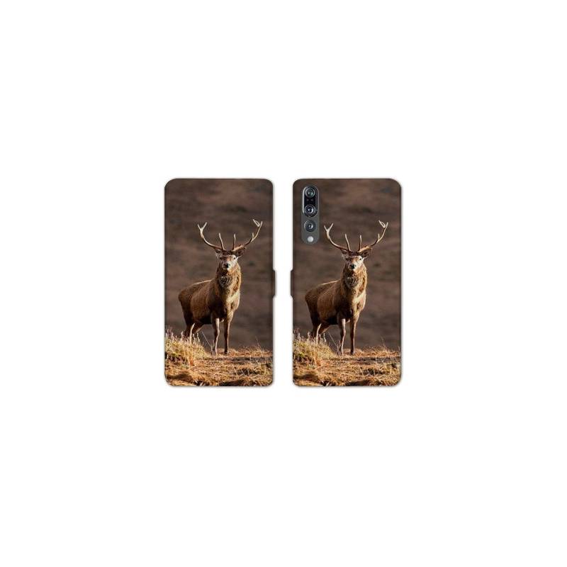 RV Housse cuir portefeuille Huawei P30 PRO chasse peche