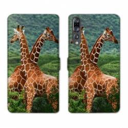 RV Housse cuir portefeuille Huawei P30 PRO savane