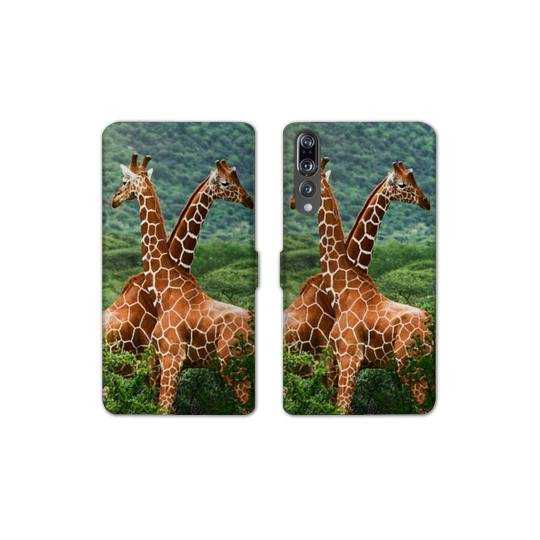 RV Housse cuir portefeuille Huawei P30 PRO savane