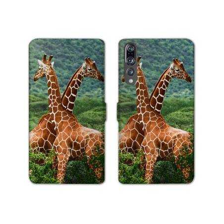 RV Housse cuir portefeuille Huawei P30 PRO savane