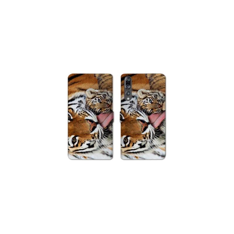 RV Housse cuir portefeuille Huawei P30 PRO felins